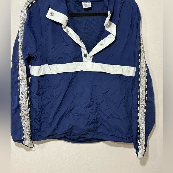 Victoria’s Secret PINK Sequin Logo Windbreaker Jacket - Picture 2 of 6